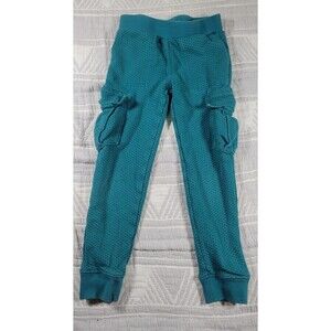 Tea Collection Girls Size‎ 6 Teal Dot Print Cargo Leggings Pants 100% Cotton